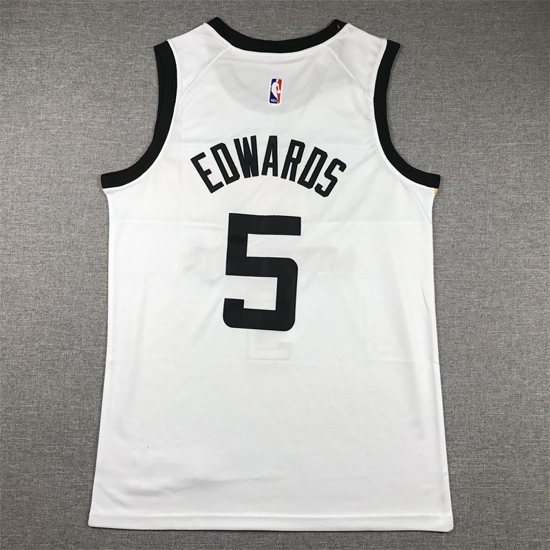 Men Minnesota Timberwolves #5 Edwards White 2024 Nike NBA Jersey style 1